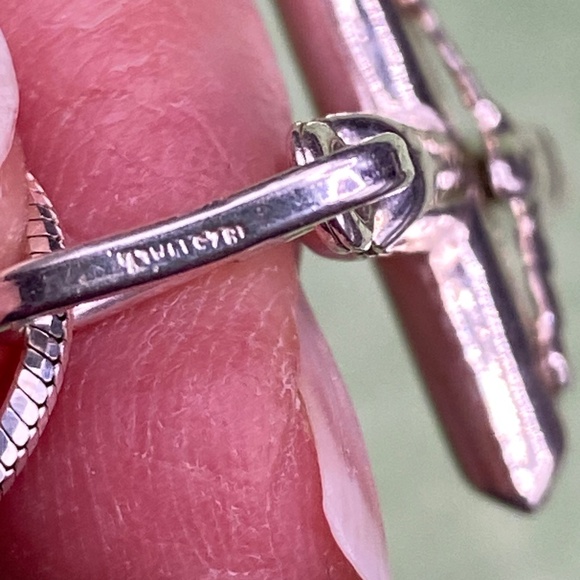 .925 ITALY Silver Crucifix Necklace On Chain Unisex Christian Religious Jesus - Picture 6 of 9